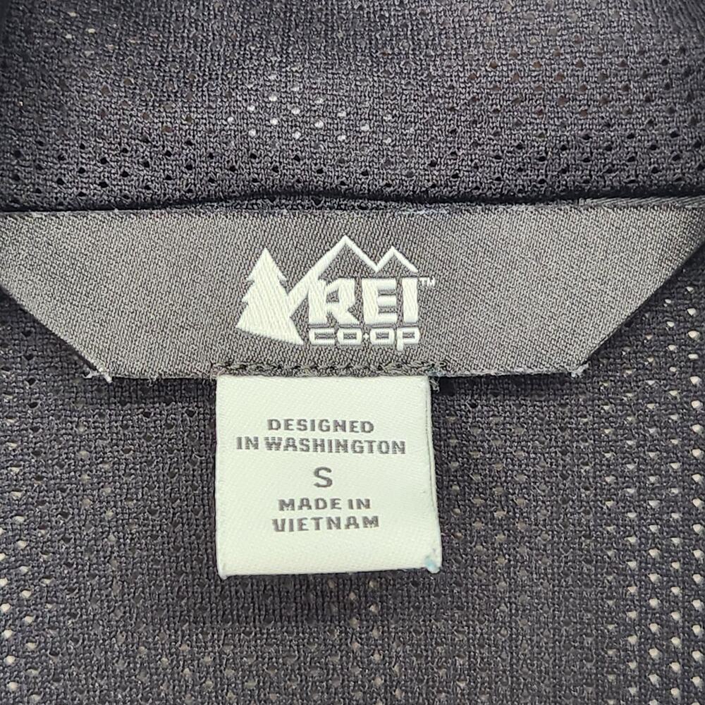REI CO-OP Black Lightweight Full Zip Hooded Rain Jacket Windbreaker Men's L - Picture 2 of 11